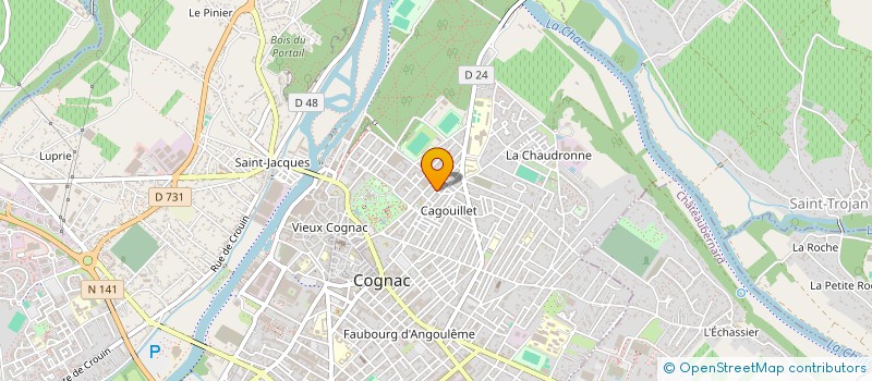 localisation de l'entreprise MONSIEUR KONRAD BRUDECKI à COGNAC