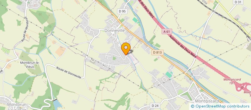 localisation de l'entreprise MONSIEUR KONSTANTINOS BINOS  DONNEVILLE