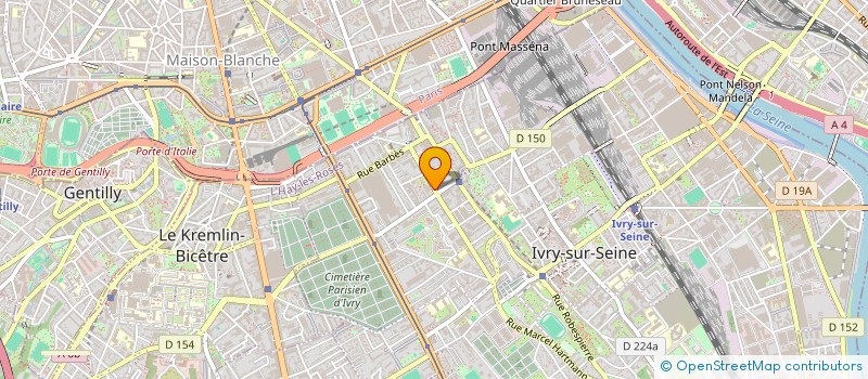 localisation de l'entreprise MONSIEUR KORANTIN GRALL à IVRY-SUR-SEINE