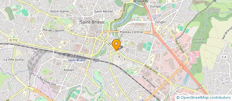 localisation de l'entreprise MONSIEUR KORANTIN LE SAINT à SAINT-BRIEUC