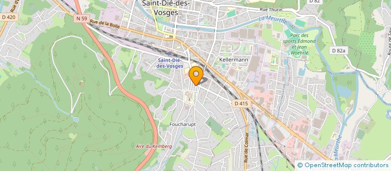 localisation de l'entreprise MONSIEUR KORBALE CAMARA  SAINT-DIE-DES-VOSGES