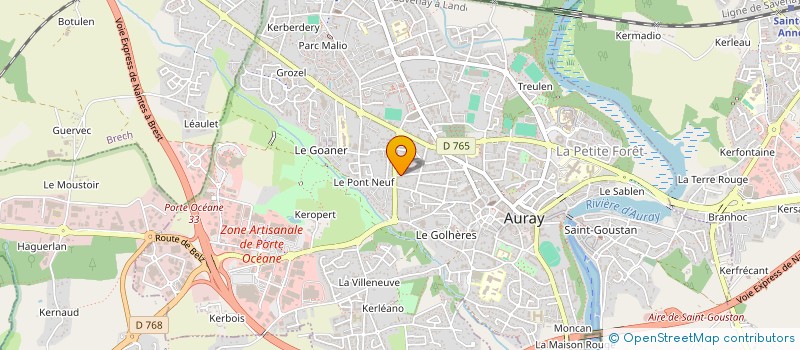 localisation de l'entreprise MONSIEUR KORENTIN CAULET à AURAY