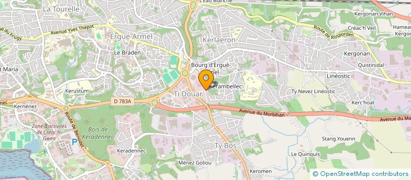 localisation de l'entreprise MONSIEUR KORENTIN DEMAILLE à QUIMPER