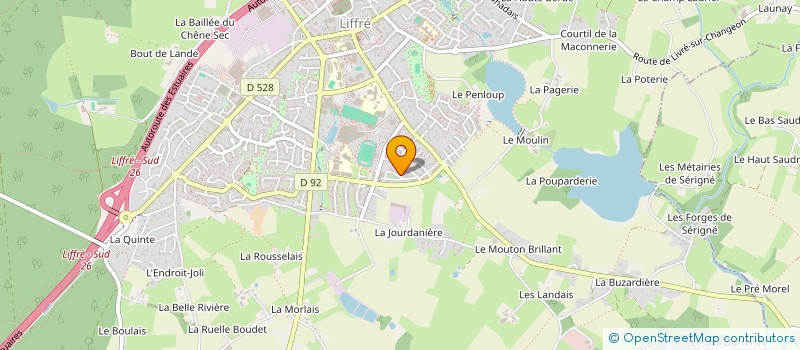 localisation de l'entreprise MONSIEUR KORENTIN JOULAUD à LIFFRE