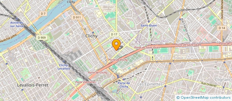 localisation de l'entreprise MONSIEUR KORICHI AMARA à CLICHY
