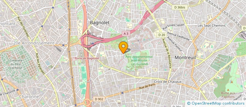 localisation de l'entreprise MONSIEUR KOSSA COULIBALY à BAGNOLET