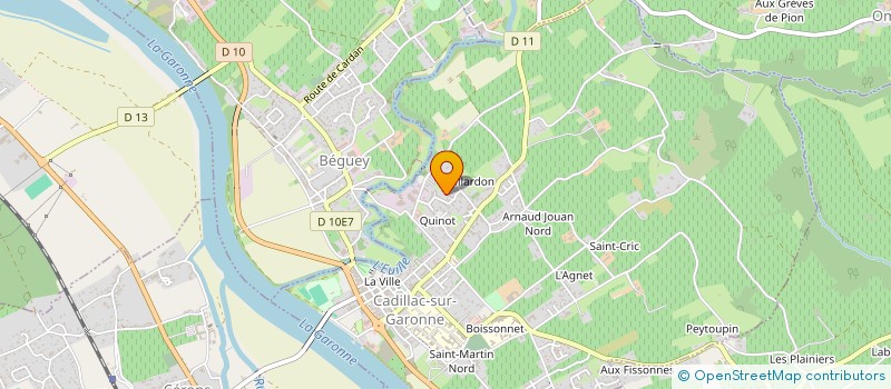 localisation de l'entreprise MONSIEUR KOSSAK NGUYEN QUANG à CADILLAC-SUR-GARONNE