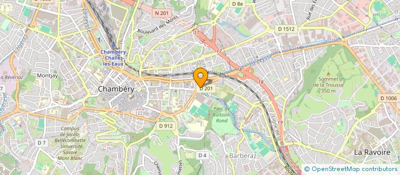 localisation de l'entreprise MONSIEUR KOSSEASSE DJOUROU  CHAMBERY