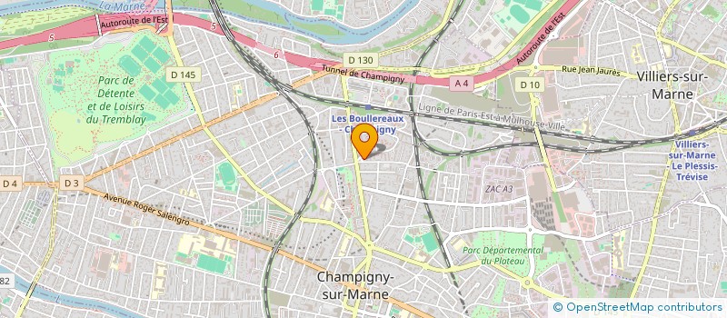 localisation de l'entreprise MONSIEUR KOSSI AMAVI à CHAMPIGNY-SUR-MARNE