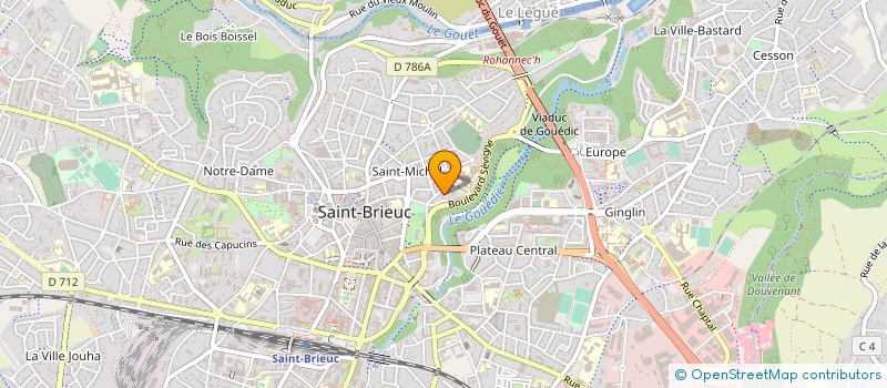 localisation de l'entreprise MONSIEUR KOSSI AWOUDI à SAINT-BRIEUC