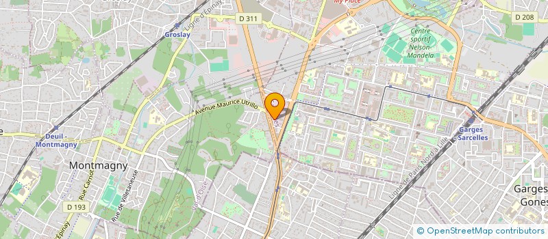 localisation de l'entreprise MONSIEUR KOSSI MONTCHO  SARCELLES