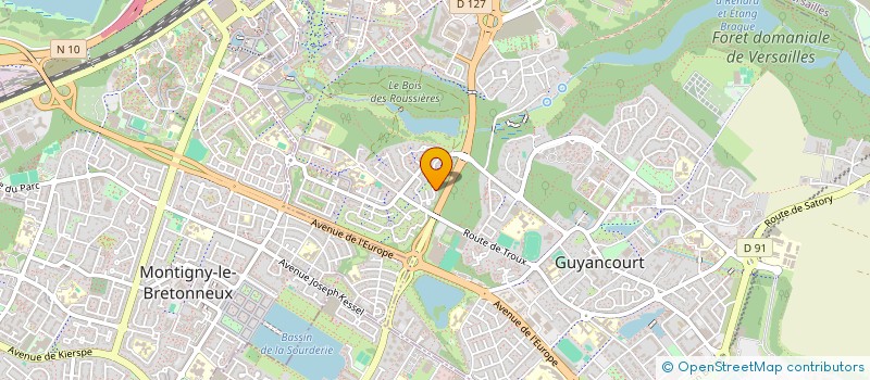 localisation de l'entreprise MONSIEUR KOSSI NUAKE  GUYANCOURT