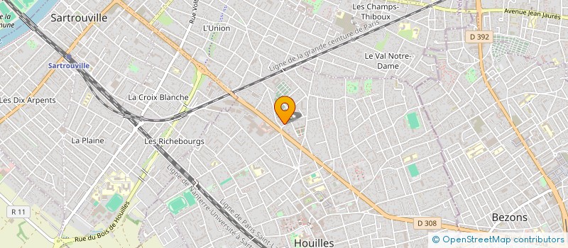 localisation de l'entreprise MONSIEUR KOSSI VOULE  HOUILLES