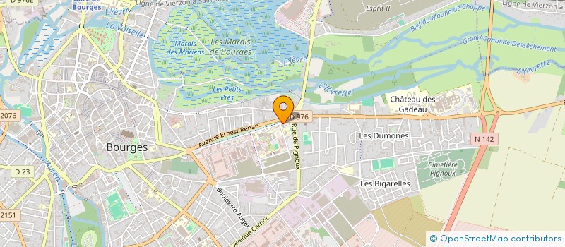 localisation de l'entreprise MONSIEUR KOSSIRIMA SAINDOU KANATE  BOURGES