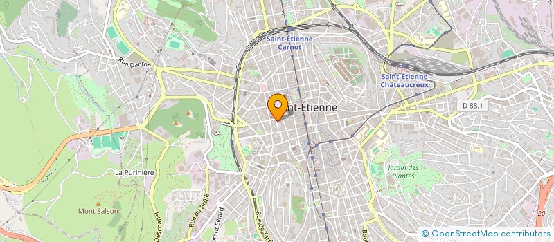 localisation de l'entreprise MONSIEUR KOSSIVI ASSOGBA  SAINT-ETIENNE