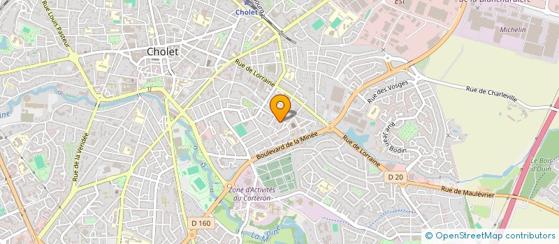 localisation de l'entreprise MONSIEUR KOSSIVI SOWANOU  CHOLET