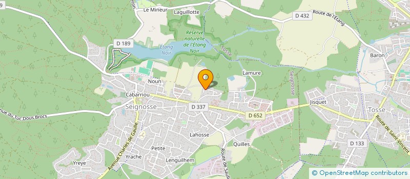 localisation de l'entreprise MONSIEUR KOSTIA BOUDINE  SEIGNOSSE