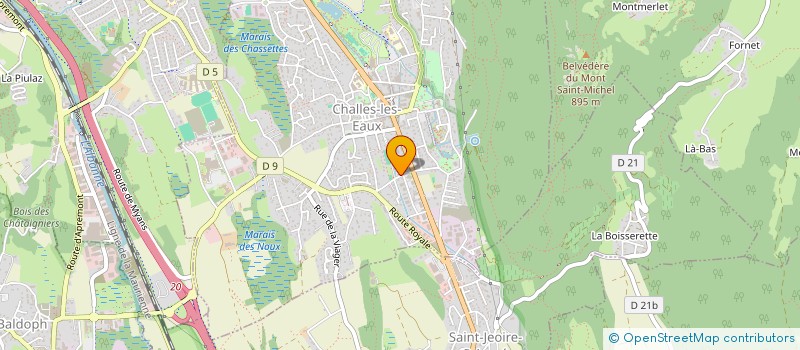 localisation de l'entreprise MONSIEUR KOSTIA CAHEN  CHALLES-LES-EAUX