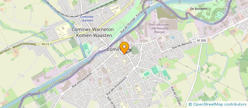localisation de l'entreprise MONSIEUR KOSTIA LUDWICKI à COMINES
