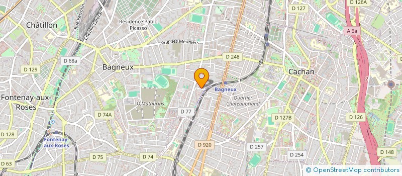 localisation de l'entreprise MONSIEUR KOSTIANTYN DOICHEV  BAGNEUX
