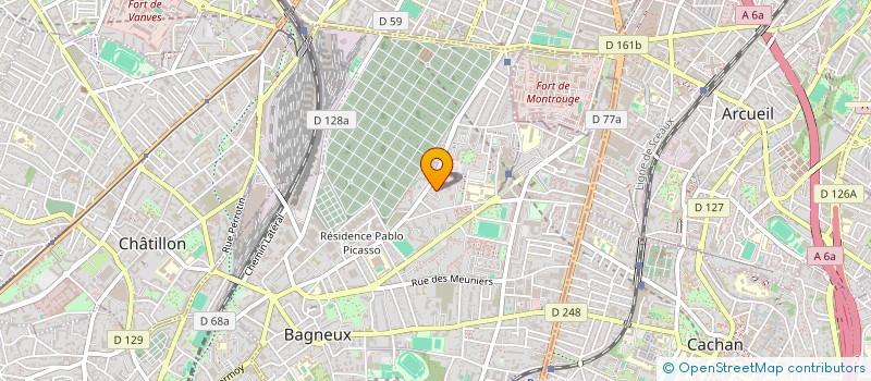 localisation de l'entreprise MONSIEUR KOTE TRAORE CANTOS  BAGNEUX