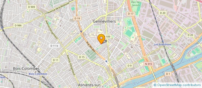 localisation de l'entreprise MONSIEUR KOUA AXE  GENNEVILLIERS
