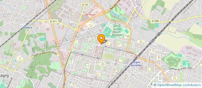 localisation de l'entreprise MONSIEUR KOUACHY SIMON MOBIO  SARCELLES