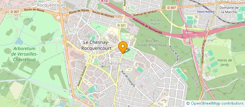 localisation de l'entreprise MONSIEUR KOUADIO AHOUSSOU  LE CHESNAY-ROCQUENCOURT