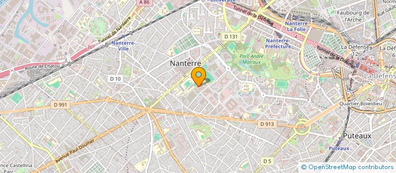 localisation de l'entreprise MONSIEUR KOUADIO ALLI N DRI  NANTERRE