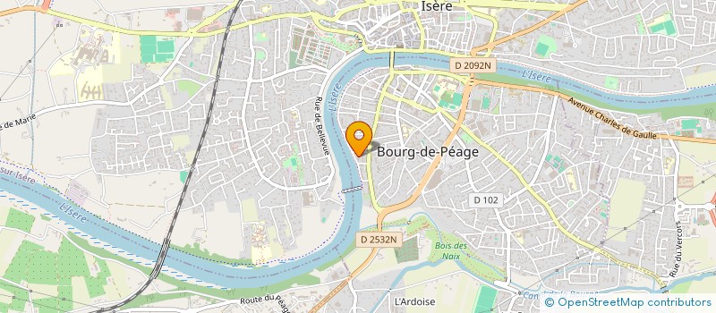 localisation de l'entreprise MONSIEUR KOUADIO GUIRO  BOURG-DE-PEAGE