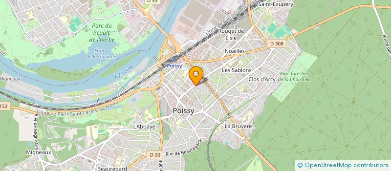 localisation de l'entreprise MONSIEUR KOUADIO KRA  POISSY