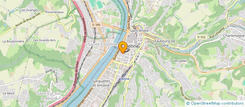 localisation de l'entreprise MONSIEUR KOUADIO N'GUETTIA à VIENNE