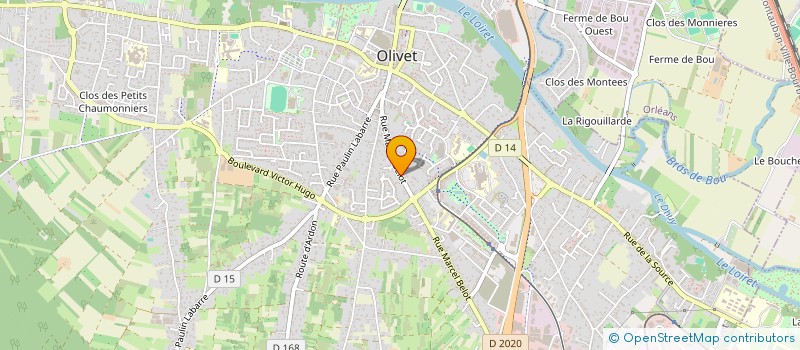localisation de l'entreprise MONSIEUR KOUAKOU BROU à OLIVET