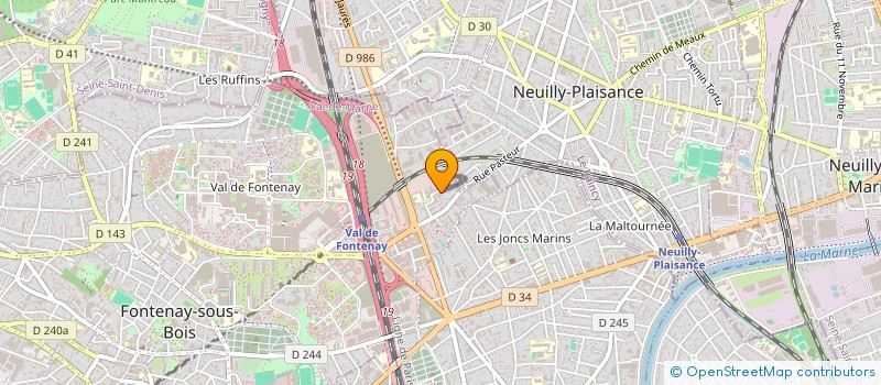 localisation de l'entreprise MONSIEUR KOUAKOU DOMPEY à FONTENAY-SOUS-BOIS