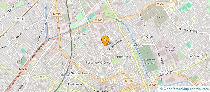 localisation de l'entreprise MONSIEUR KOUAKOU ERIC KONAN à ROUBAIX