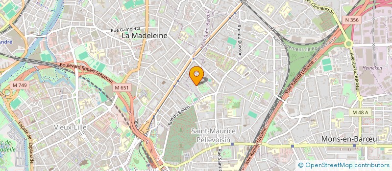 localisation de l'entreprise MONSIEUR KOUAKOU KANGA à LILLE