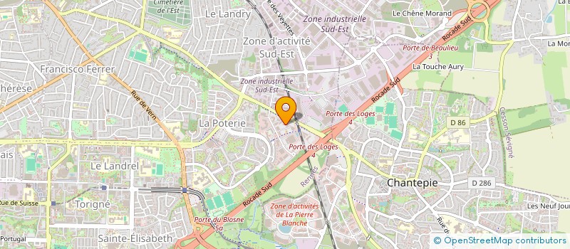 localisation de l'entreprise MONSIEUR KOUAKOU KRA  RENNES