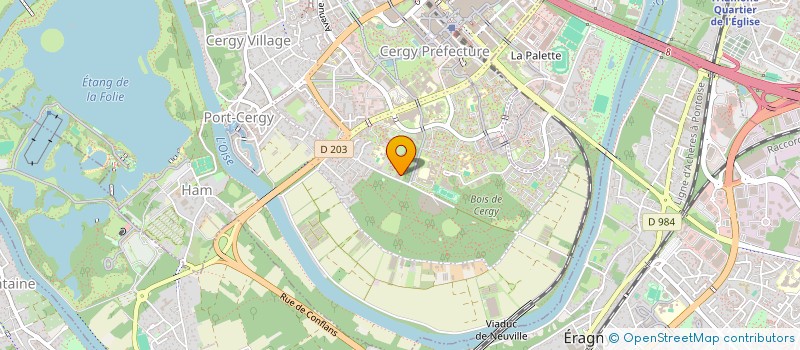 localisation de l'entreprise MONSIEUR KOUAKOU PEPE  CERGY