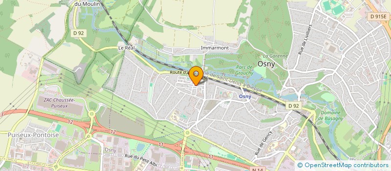 localisation de l'entreprise MONSIEUR KOUAKOUVI AMES  OSNY