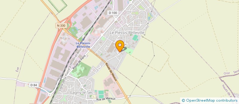 localisation de l'entreprise MONSIEUR KOUAME ADOUENI  LE PLESSIS-BELLEVILLE