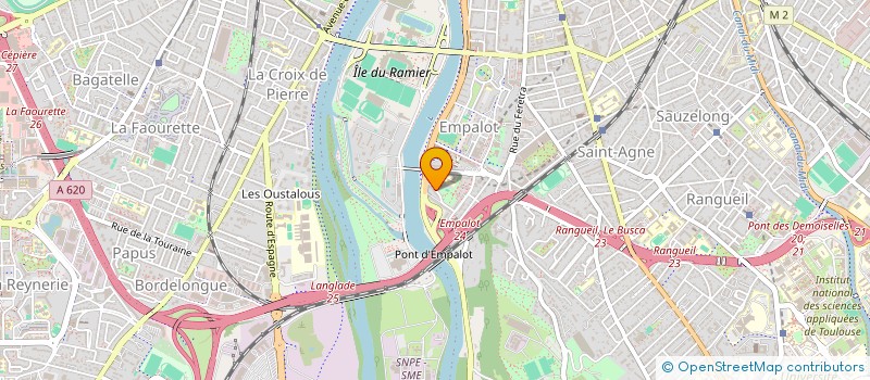 localisation de l'entreprise MONSIEUR KOUAME ASSOUAN  TOULOUSE