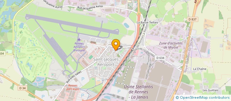 localisation de l'entreprise MONSIEUR KOUAME KANGA  SAINT-JACQUES-DE-LA-LANDE