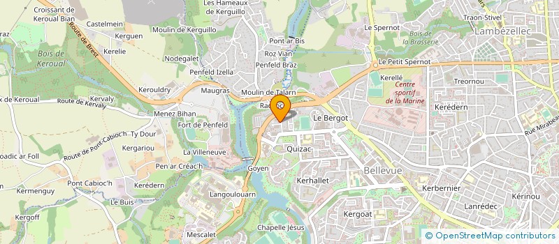 localisation de l'entreprise MONSIEUR KOUAME N'GUESSAN à BREST