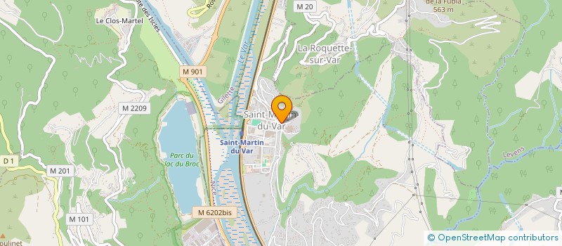 localisation de l'entreprise MONSIEUR KOUAO KACOU  SAINT-MARTIN-DU-VAR