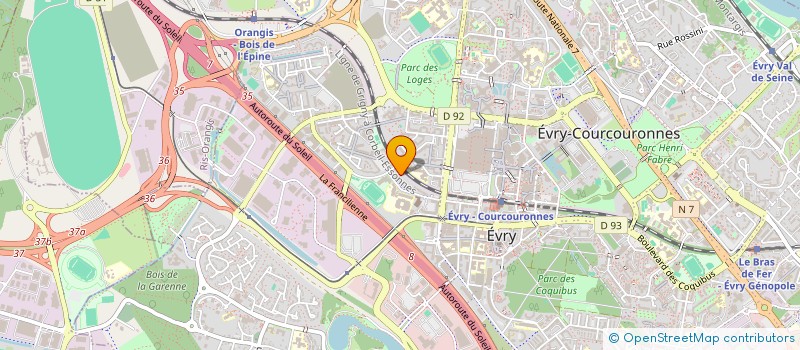 localisation de l'entreprise MONSIEUR KOUASSI FOUNOU  EVRY-COURCOURONNES