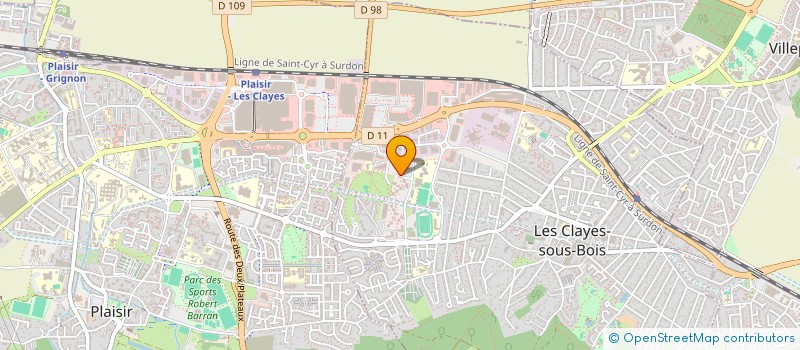 localisation de l'entreprise MONSIEUR KOUASSI KOUADIO  LES CLAYES-SOUS-BOIS