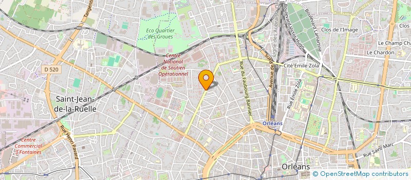 localisation de l'entreprise MONSIEUR KOUASSI SANZUE à ORLEANS