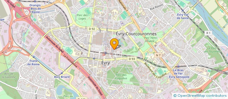localisation de l'entreprise MONSIEUR KOUAYA DJAMEN à EVRY-COURCOURONNES