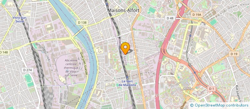 localisation de l'entreprise MONSIEUR KOUESSIGAN DANDJESSO  MAISONS-ALFORT