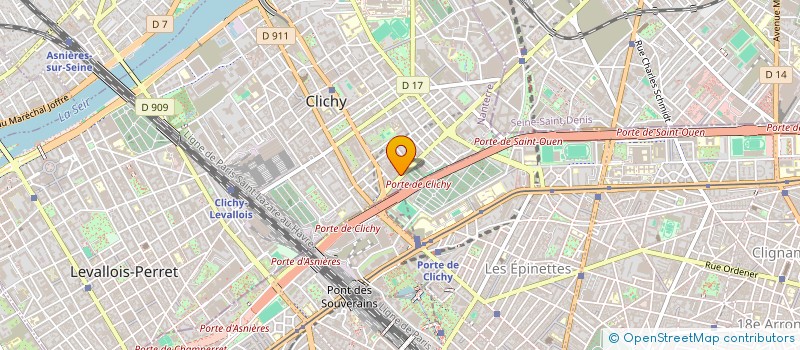 localisation de l'entreprise MONSIEUR KOUIDER BELMIR à CLICHY